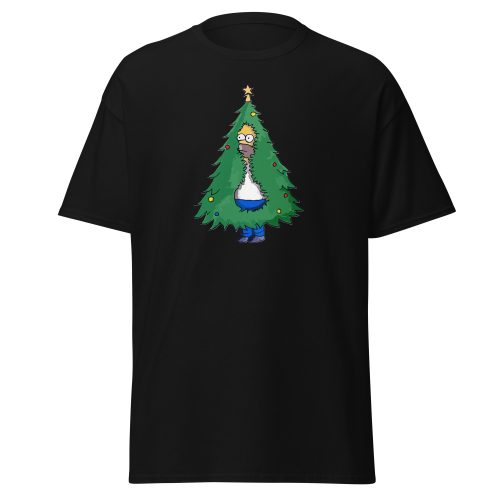 Homer Christmas Tree T-shirt Homer Simpson Backing into Christmas Tree