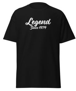 Legend Since 1974 Men’s T-Shirt, 50th Birthday T-shirt for Men