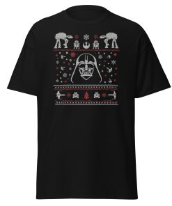 Space Wars Christmas T-shirt Dart Vader Christmas T-shirt