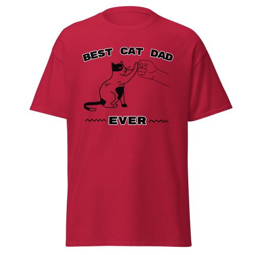 Best Cat Dad Ever T-shirt Birthday Present For Dad From Cat