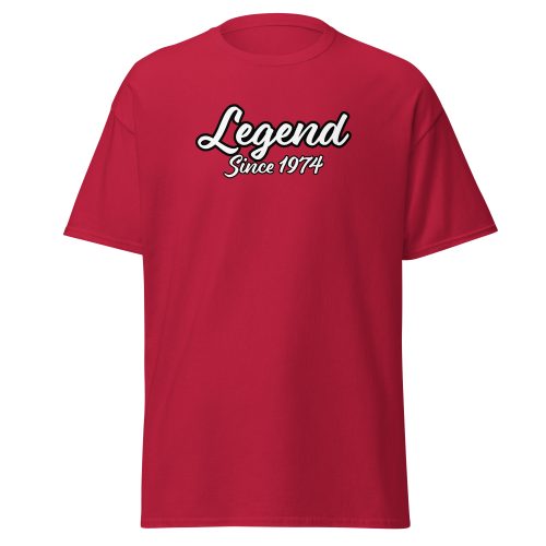 Legend Since 1974 Men’s T-Shirt, 50th Birthday T-shirt for Men