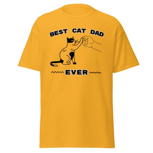 Best Cat Dad Ever T-shirt Birthday Present For Dad From Cat