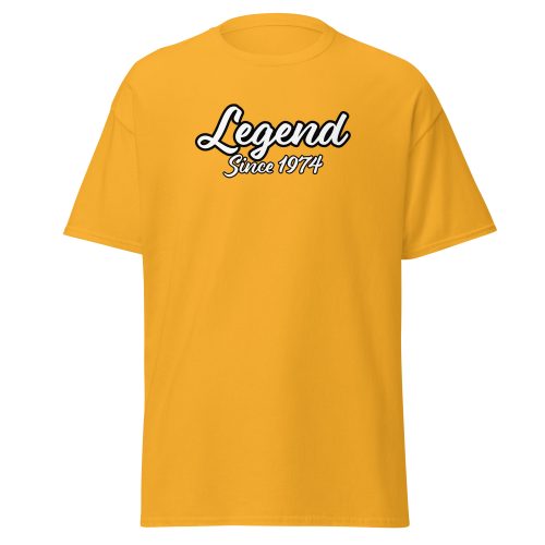 Legend Since 1974 Men’s T-Shirt, 50th Birthday T-shirt for Men