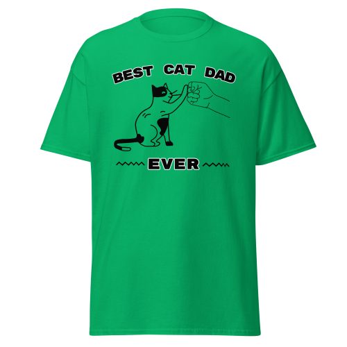 Best Cat Dad Ever T-shirt Birthday Present For Dad From Cat