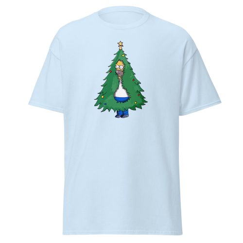 Homer Christmas Tree T-shirt Homer Simpson Backing into Christmas Tree