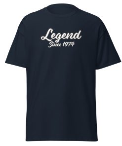 Legend Since 1974 Men’s T-Shirt, 50th Birthday T-shirt for Men