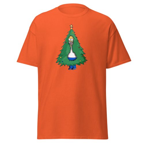 Homer Christmas Tree T-shirt Homer Simpson Backing into Christmas Tree