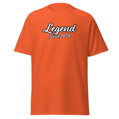 Legend Since 1974 Men’s T-Shirt, 50th Birthday T-shirt for Men