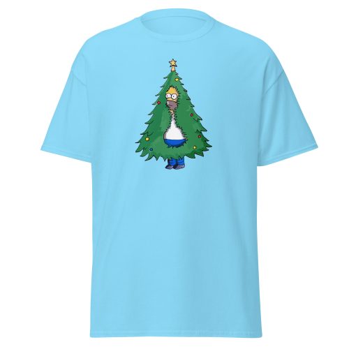 Homer Christmas Tree T-shirt Homer Simpson Backing into Christmas Tree