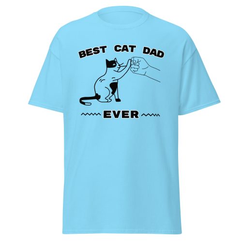 Best Cat Dad Ever T-shirt Birthday Present For Dad From Cat