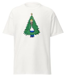 Homer Christmas Tree T-shirt Homer Simpson Backing into Christmas Tree