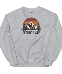 Getting Piste Ski Jumper Fun Christmas Jumper Skiing