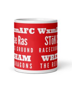 1864 Wrexham AFC Gift Mug Red Dragons Racecourse Ground STōK Cae Ras