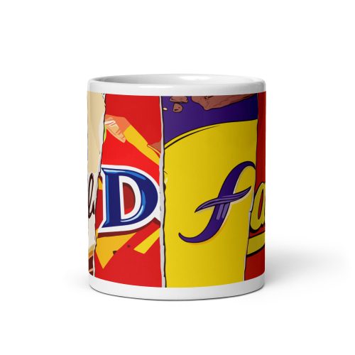 Rude Chocolate Wrapper Mug Old Fart Mug