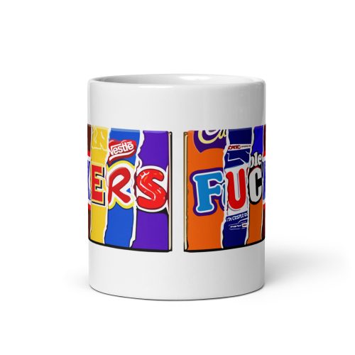 Rude Chocolate Wrapper Mug Fuckers Mug