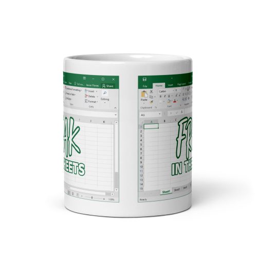 Excel Freak In The Sheets Mug Fun Work Office Gift Mug