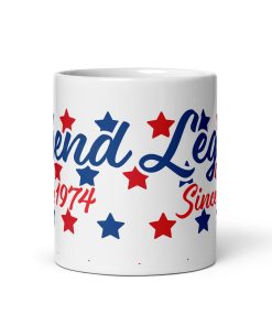Legend Since 1974 Mug 50th Birthday Present for Men Mug