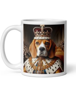 Beagle Dog Coronation as King Mug Beagle Lovers Gift Mug