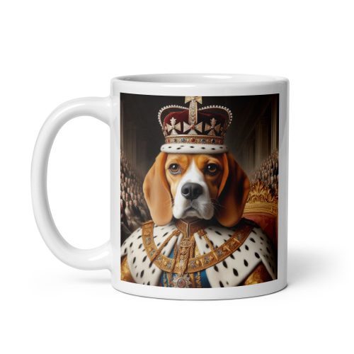 Beagle Dog Coronation as King Mug Beagle Lovers Gift Mug