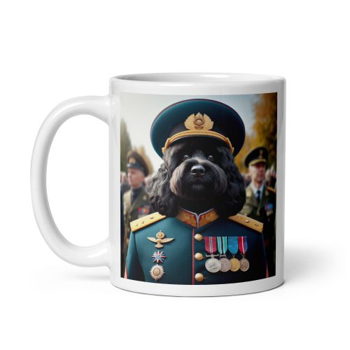 Cockapoo Dog dressed an Army General Mug Gift
