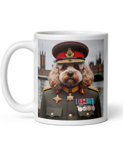 Cockapoo Dog Army General Uniform Mug Gift