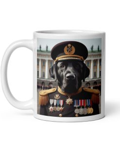 Black Labrador Dog as an Admiral Gift Mug
