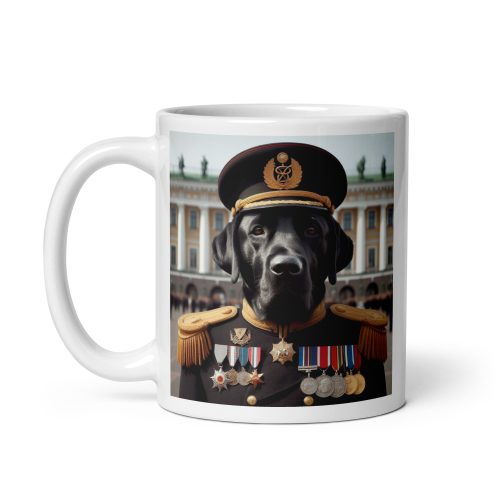 Black Labrador Dog as an Admiral Gift Mug
