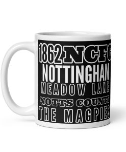 1862 Notts County Mug The Magpies Meadow Lane Mug Gift