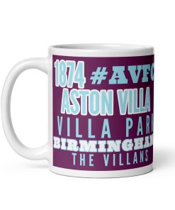1874 Aston Villa Mug The Villans, Villa Park Gift Mug