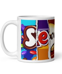 Rude Chocolate Wrapper Mug Sexy Bum Mug