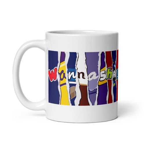 Rude Chocolate Wrapper Mug Wanna Shag Mug