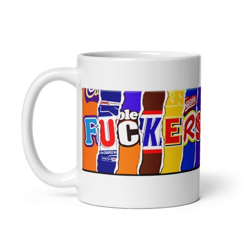 Rude Chocolate Wrapper Mug Fuckers Mug