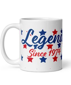 Legend Since 1974 Mug 50th Birthday Present for Men Mug