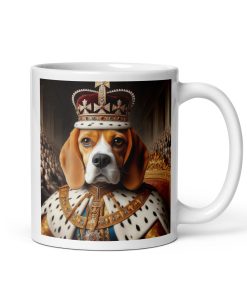 Beagle Dog Coronation as King Mug Beagle Lovers Gift Mug