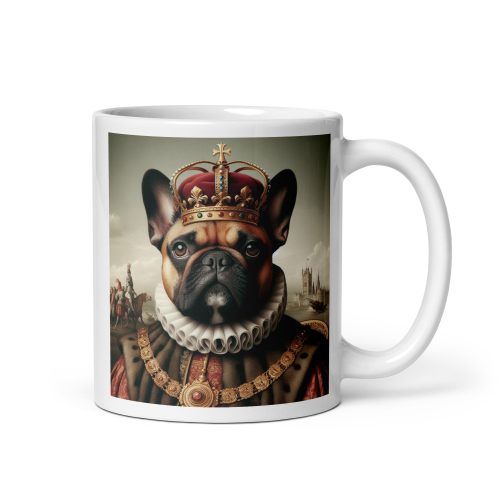 French Bulldog dog dressed as King Henry 8th Mug Gift