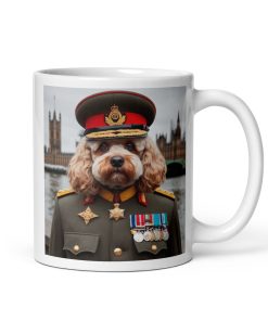 Cockapoo Dog Army General Uniform Mug Gift