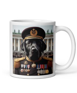 Black Labrador Dog as an Admiral Gift Mug