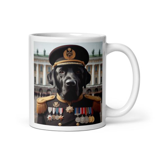 Black Labrador Dog as an Admiral Gift Mug