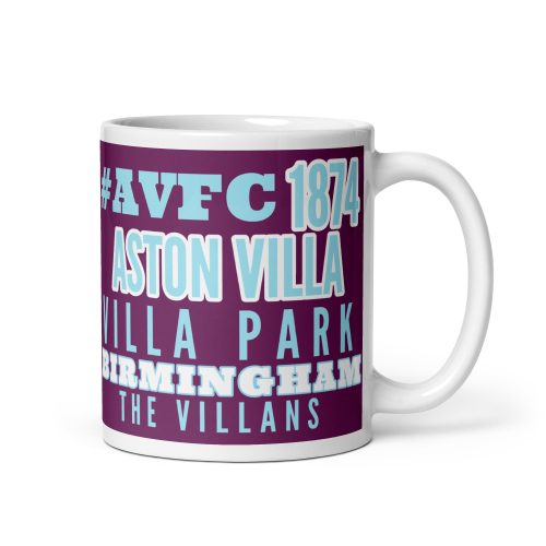 1874 Aston Villa Mug The Villans, Villa Park Gift Mug