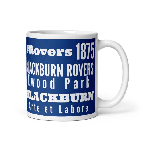 1875 Blackburn Rovers Mug Rovers, Ewood Park Gift Mug