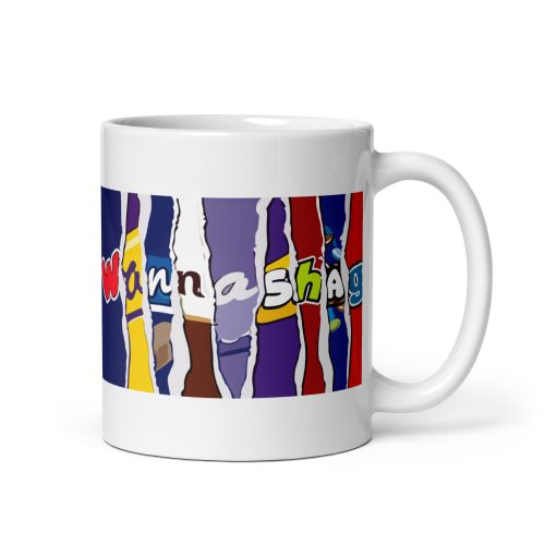 Rude Chocolate Wrapper Mug Wanna Shag Mug