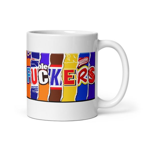 Rude Chocolate Wrapper Mug Fuckers Mug
