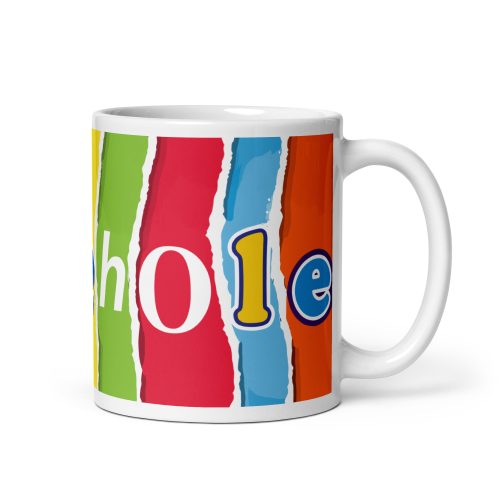 Rude Chocolate Wrapper Mug Arsehole Mug