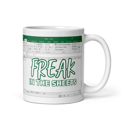 Excel Freak In The Sheets Mug Fun Work Office Gift Mug