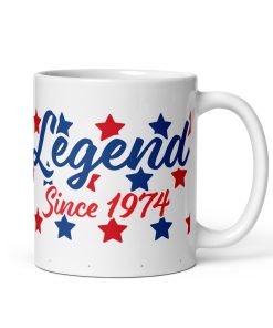 Legend Since 1974 Mug 50th Birthday Present for Men Mug