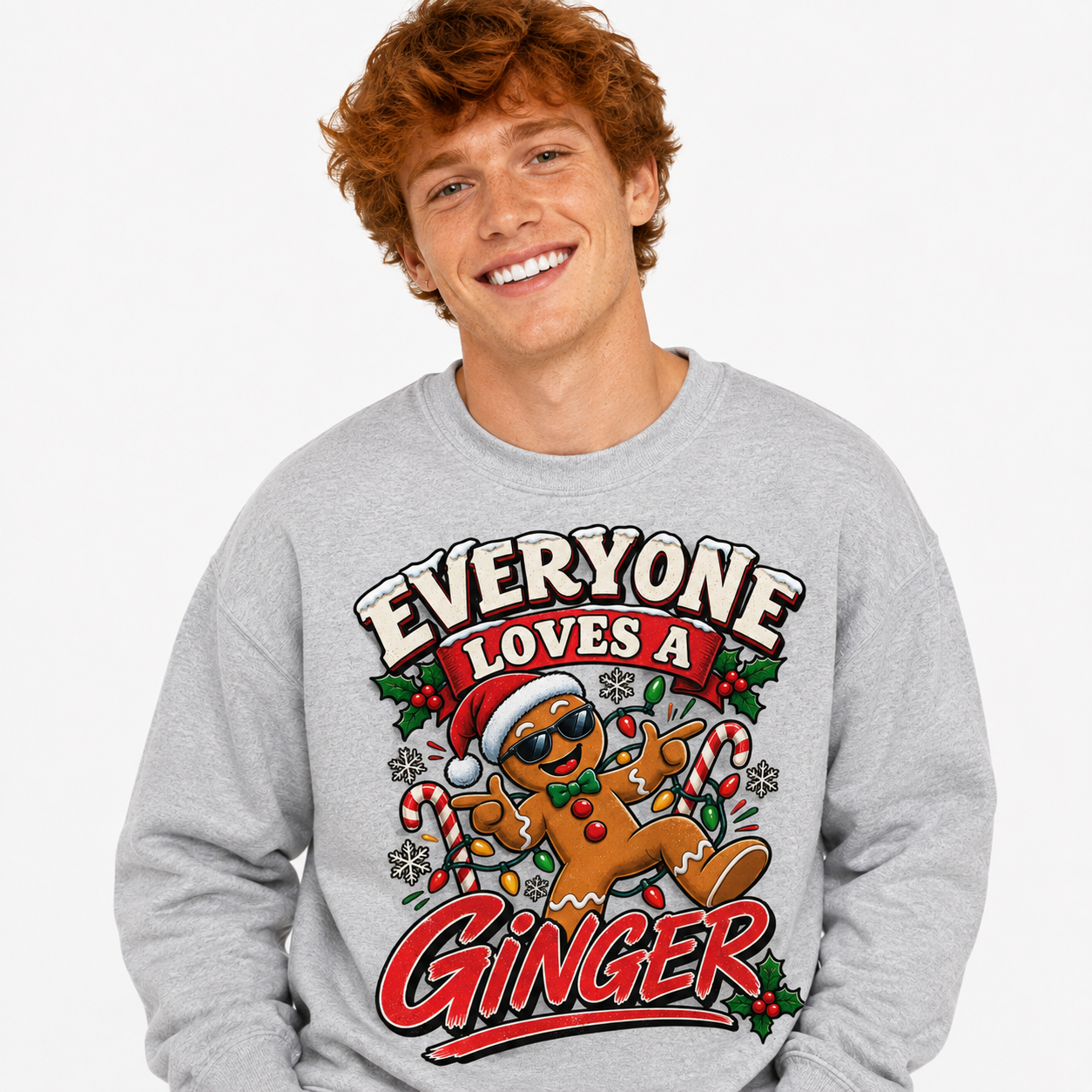 Everyone Loves A Ginger Funny Christmas Jumpers For Gingers