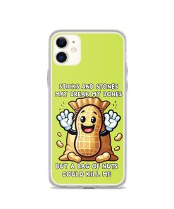 Nut Allergy Fun Clear Case for iPhone® For anyone with a Nut Allergy