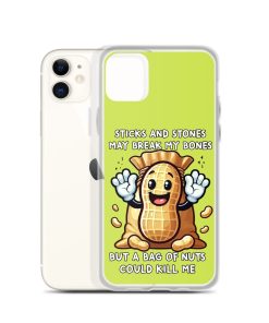 Nut Allergy Fun Clear Case for iPhone® For anyone with a Nut Allergy
