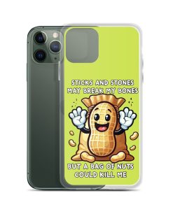 Nut Allergy Fun Clear Case for iPhone® For anyone with a Nut Allergy