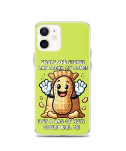 Nut Allergy Fun Clear Case for iPhone® For anyone with a Nut Allergy
